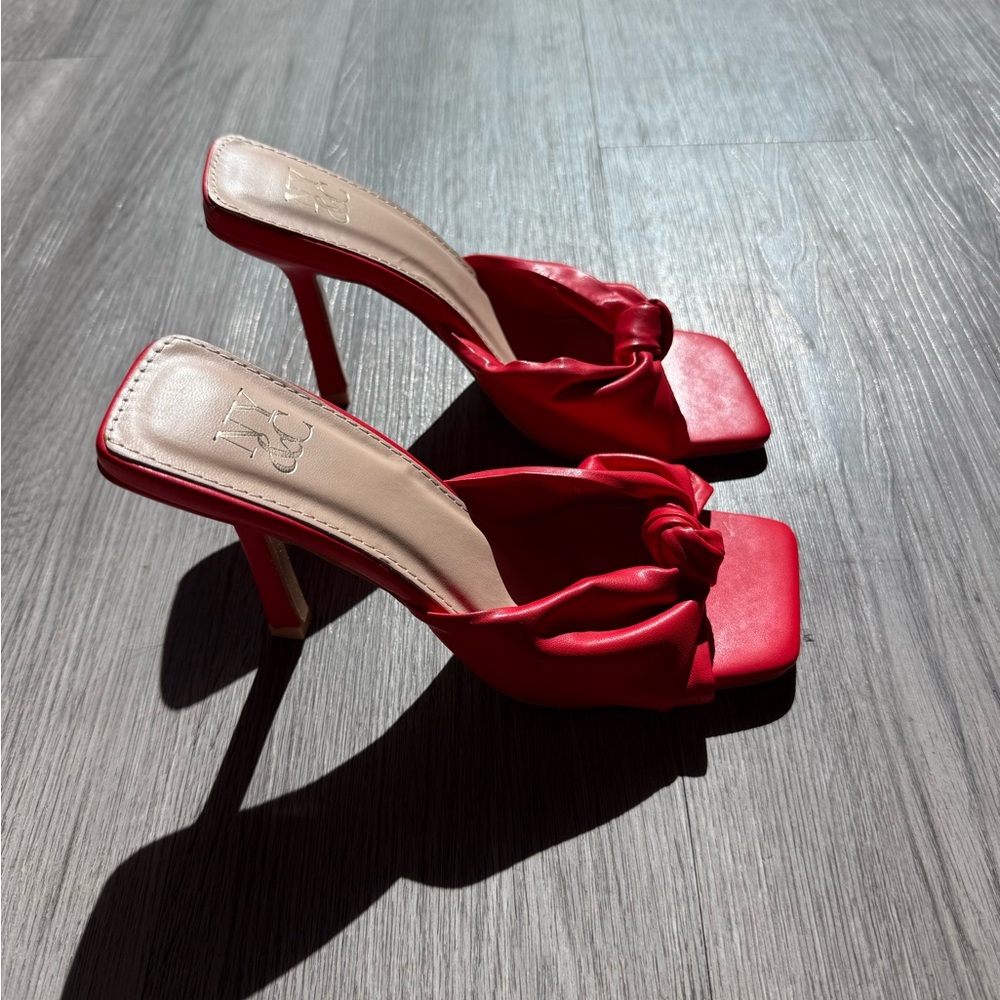 New York & Company Red Knotted Heels